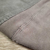 Hvy Cotton EuroSeat Breeches *fair, older, faded, stains, snags, thin/v.rubbed sesams, snags, discolored seat & legs