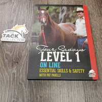 2 DVD & Booklet Set: Four Savvys - Level 1 On Line, Essential Skills & Safety with Pat Parelli *xc, mnr bent corners, smudges
