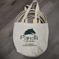 Lariat, Brass Ring, Bag *xc/like new, mnr dirt & stains, older
