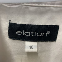 JUNIORS LS Show Shirt, snap collar *gc, mnr pit stains, crinkles, seam puckers