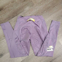 Light Fleece Lined Sticky Full Seat Riding Tight Breeches, Pull On, Thick Pockets *vgc, curled waist, mnr seam & pockets: rubs, pills & frays
