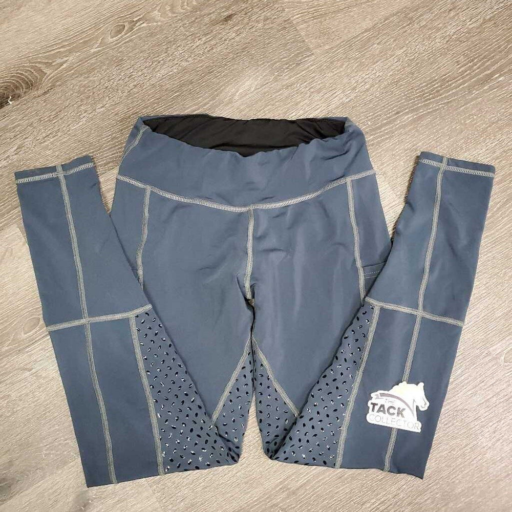 Fleece Lined Sticky Full Seat Riding Tight Breeches, Pull On *gc/fair, faded, discolored, curled waist, frayed seams