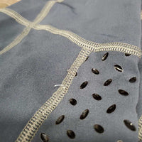 Fleece Lined Sticky Full Seat Riding Tight Breeches, Pull On *gc/fair, faded, discolored, curled waist, frayed seams
