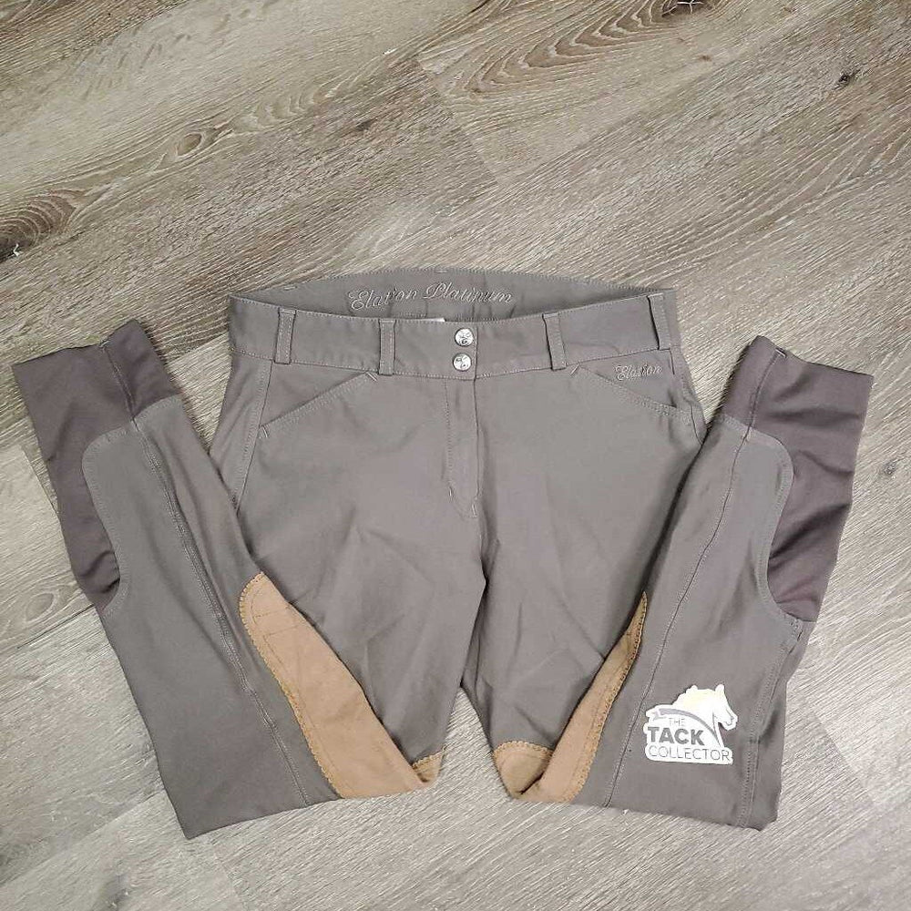 EuroSeat Breeches *vgc, seam puckers, knees: pills, rubs & stains, mnr faded