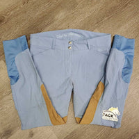 EuroSeat Breeches *vgc/gc, seam puckers, mnr pilly knees, snags & discolored seat & legs
