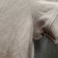 SS Polo Shirt, 1/4 button up *gc, pit rubs, pills & stains
