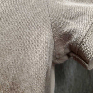 SS Polo Shirt, 1/4 button up *gc, pit rubs, pills & stains