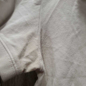 SS Polo Shirt, 1/4 button up *gc/fair, dingy, pit stains, wrinkled, rubs, pills