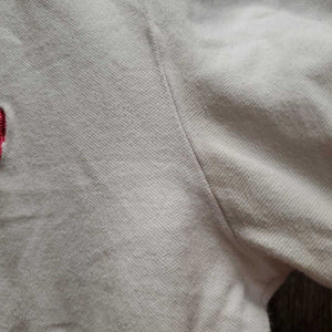 SS Polo Shirt, 1/4 button up *gc, pits, stains, wrinkled, older, dingy