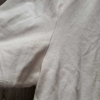 SS Polo Shirt, 1/4 button up *gc, pits, stains, wrinkled, older, dingy

