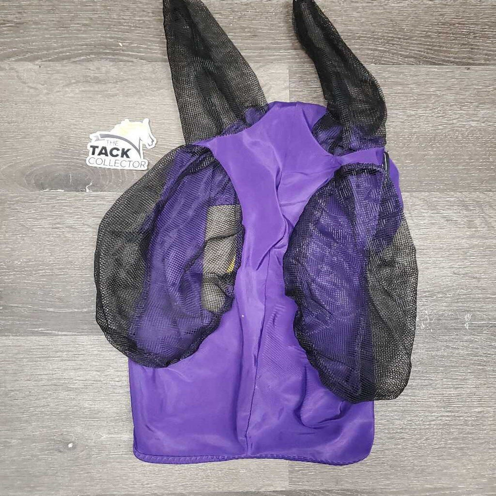Lycra & Fin Mesh Fly Mask, ears, container *xc/like new, v.mnr stain?dirty