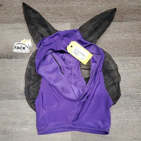 Lycra & Fin Mesh Fly Mask, ears, container *xc/like new, v.mnr stain?dirty