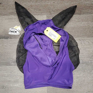 Lycra & Fin Mesh Fly Mask, ears, container *xc/like new, v.mnr stain?dirty