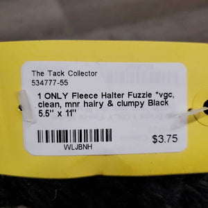 1 ONLY Fleece Halter Fuzzie *vgc, clean, mnr hairy & clumpy