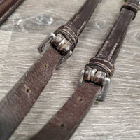 Elastic & Rsd Padded Leather Breastplate, Adjustable Running Martingale Attachment, snaps *vgc, clean, dirt & film, xholes, rubs, stretched elastic
