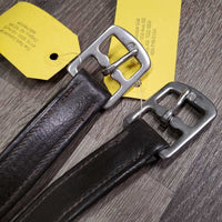Pr Stirrup Leathers *vgc, mnr dents, rubs & paint