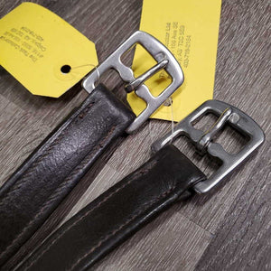 Pr Stirrup Leathers *vgc, mnr dents, rubs & paint