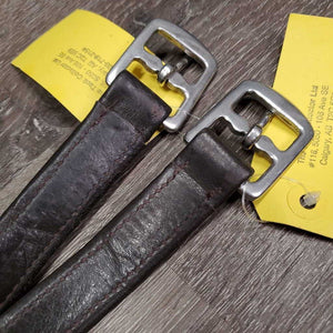 Pr Stirrup Leathers *vgc, mnr dents, rubs & paint