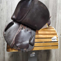 17.5" MW *5" Amerigo JCA Close Contact Saddle, 2 Billet Guards, Yellow Cotton Amerigo Cover, Wool Flocking, Med Front & Back Blocks, Flaps: 13.5"L x 13"W Serial #: 17.5 N 23780513 JCA 2 M
