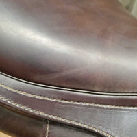 17.5" MW *5" Amerigo JCA Close Contact Saddle, 2 Billet Guards, Yellow Cotton Amerigo Cover, Wool Flocking, Med Front & Back Blocks, Flaps: 13.5"L x 13"W Serial #: 17.5 N 23780513 JCA 2 M
