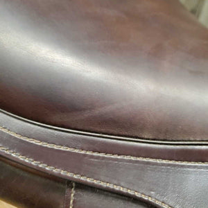 17.5" MW *5" Amerigo JCA Close Contact Saddle, 2 Billet Guards, Yellow Cotton Amerigo Cover, Wool Flocking, Med Front & Back Blocks, Flaps: 13.5"L x 13"W Serial #: 17.5 N 23780513 JCA 2 M