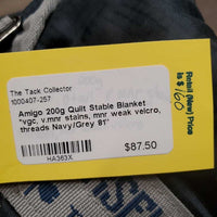 200g Quilt Stable Blanket *vgc, v.mnr stains, mnr weak velcro, threads
