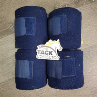 4 Thick Fleece Polos *gc, clean, hairy, v.clumpy, pilly edges, hairy velcro
