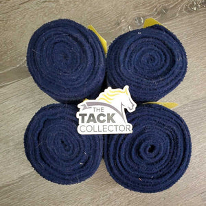 4 Thick Fleece Polos *gc, clean, hairy, v.clumpy, pilly edges, hairy velcro