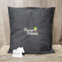 Decorative Pillow, "Carrots & Cocktails" *gc, hairy, mnr snag