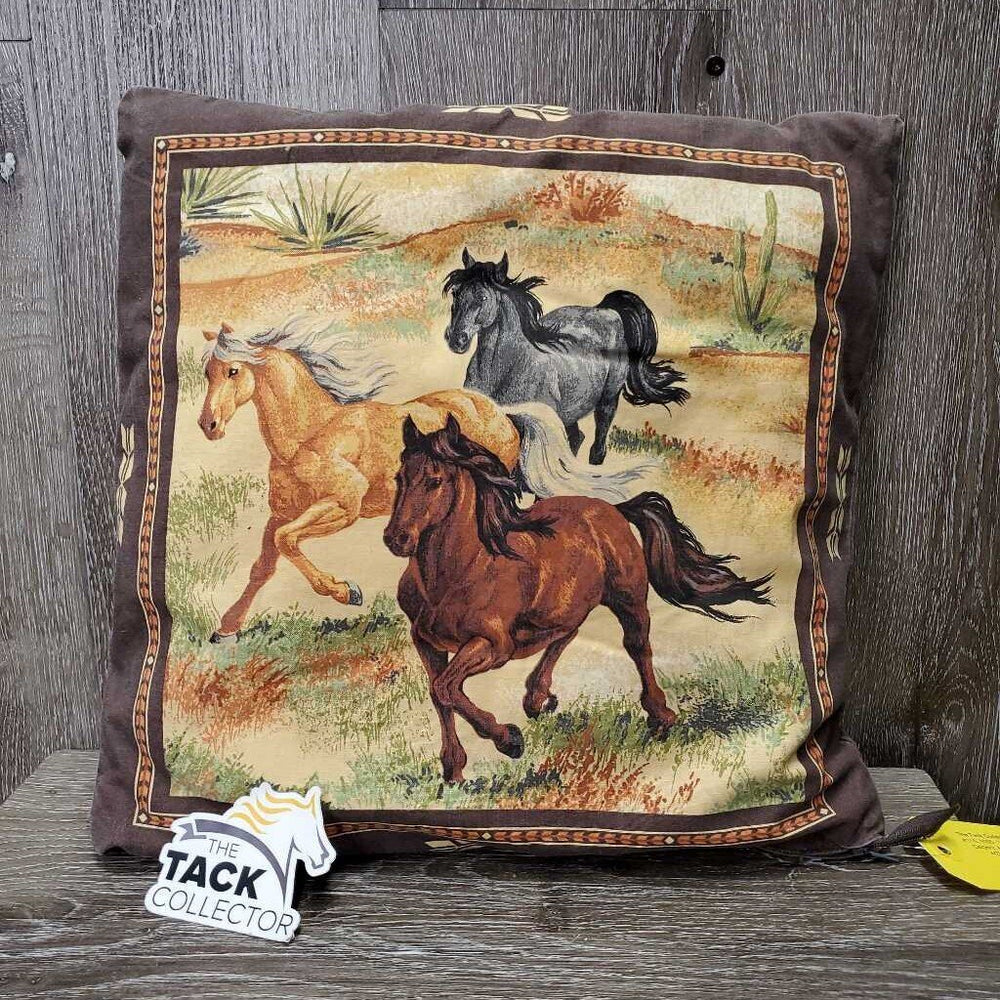 Decorative Pillow, zipper *gc, faded, rubs