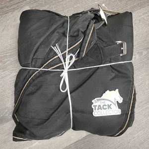 Lt Stable Blanket, 1 leg *gc, snags, stains, mnr lining tears, hair, rubs, film, threads