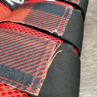 Pr Mesh Closed Boots, velcro *like new, loose edge threads