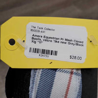 Pr Mesh Closed Boots, velcro *like new
