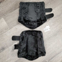 Pr Fleece Lined Closed Boots, velcro *like new