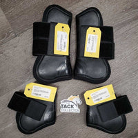 Open Front & Hind Boots, velcro *xc/like new, flattened/squished
