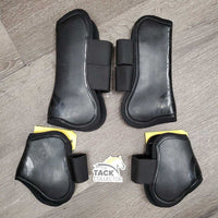 Open Front & Hind Boots, velcro *xc/like new, flattened/squished
