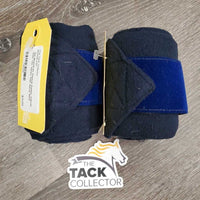 Pr Fleece Polos, Velvet trim *xc, clean, hair
