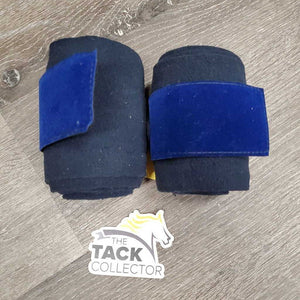 Pr Fleece Polos, Velvet trim *xc, clean, hair