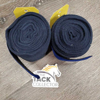 Pr Fleece Polos, Velvet trim *xc, clean, hair