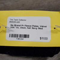Pr Fleece Polos, Velvet trim *xc, clean, hair