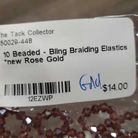 10 Beaded - Bling Braiding Elastics *new
