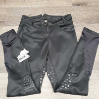 Hvy High Waist Euroseat Breeches *xc, pulled/loose front seam
