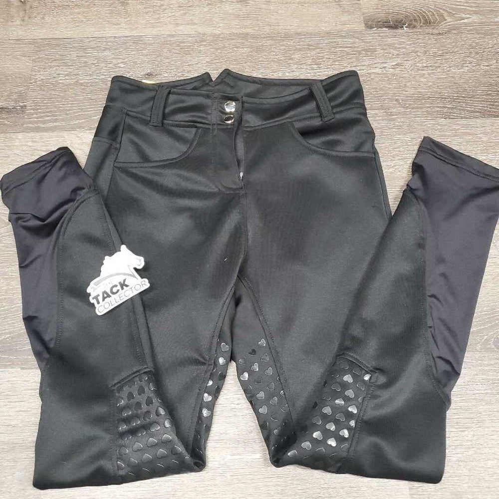 Hvy High Waist Euroseat Breeches *xc, pulled/loose front seam