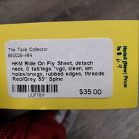 Ride On Fly Sheet, detach neck, 0 tail/legs *vgc, clean, sm holes/snags, rubbed edges, threads
