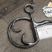 Kimblehook French Link, Center Lozenge Bit, chain *xc/like new, clean, mnr scratches, uneven hooks
