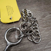 Kimblehook French Link, Center Lozenge Bit, chain *xc/like new, clean, mnr scratches, uneven hooks
