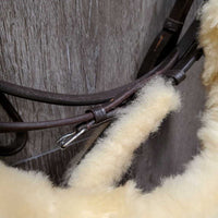 Monocrown Rsd/Padded Bridle, Fleece, Rubber Web Reins, Bling Browband *like new
