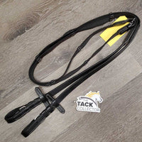 Pr Rubber Web Reins, Finger Stoppers, buckles *new
