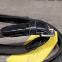 Pr Rubber Web Reins, Finger Stoppers, buckles *new