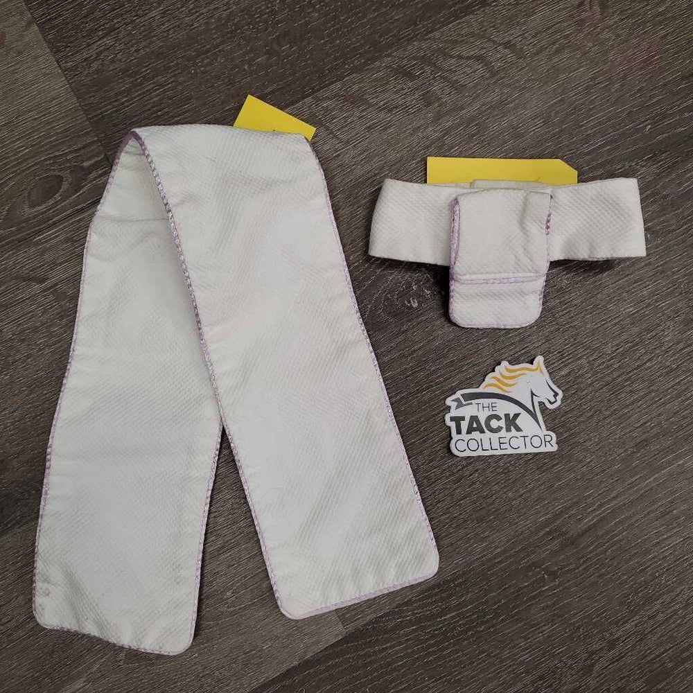 Thick Stock Tie & Velcro Collar *vgc, seam puckers, mnr edge frays